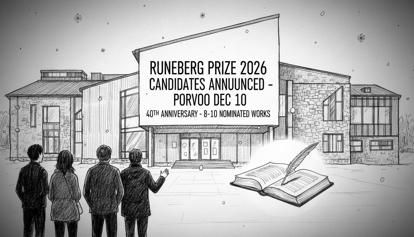 Runeberg Prize Candidates Announced in Porvoo This December
