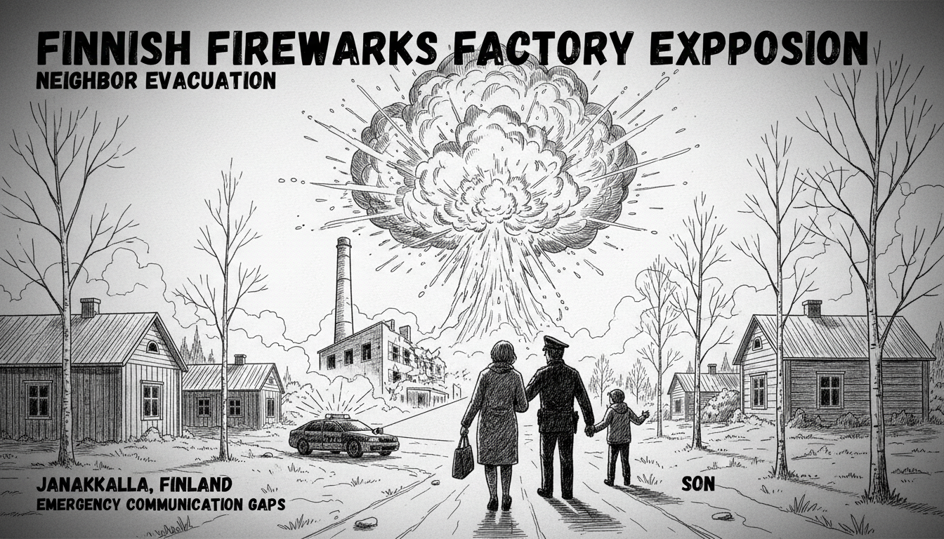 Finnish Fireworks Factory Explosion Forces Neighbor Evacuation