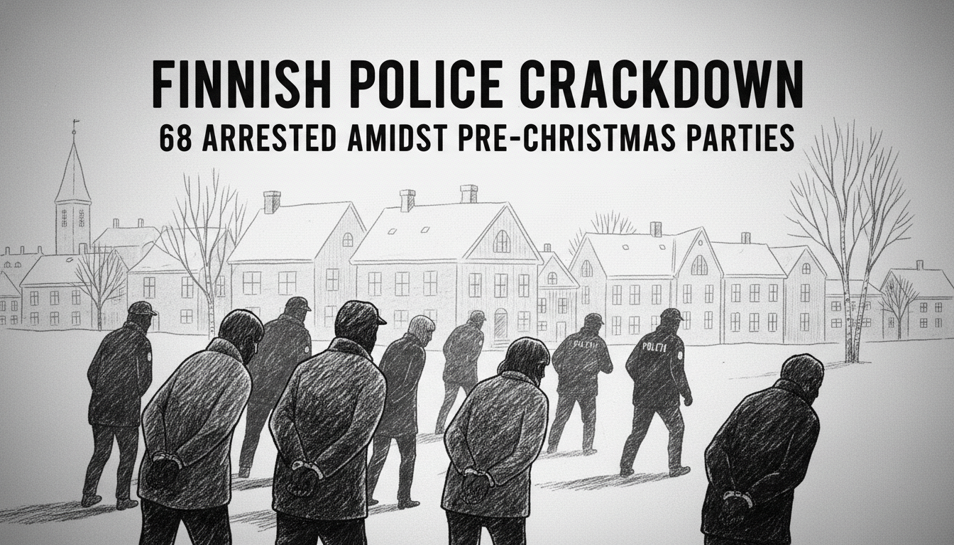 Finnish Police Arrest 68 During Pre-Christmas Party Season