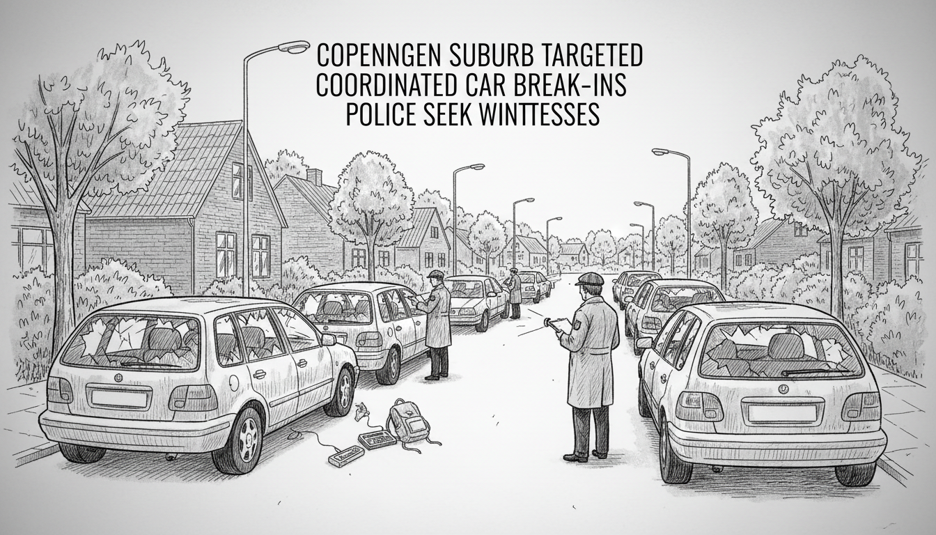Coordinated Car Break-Ins Target Copenhagen Suburb, Police Seek Witnesses