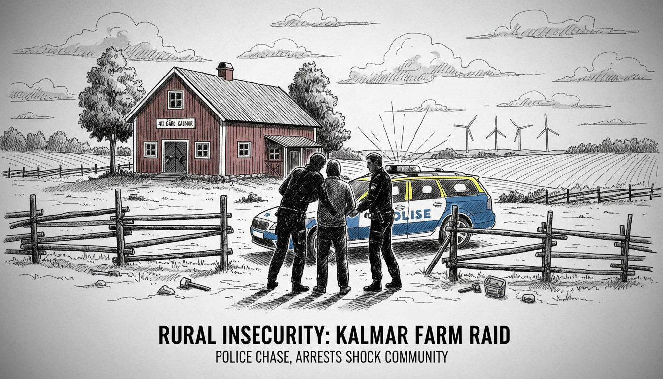 Police Chase Leads to Arrests After Farm Break-in Near Kalmar