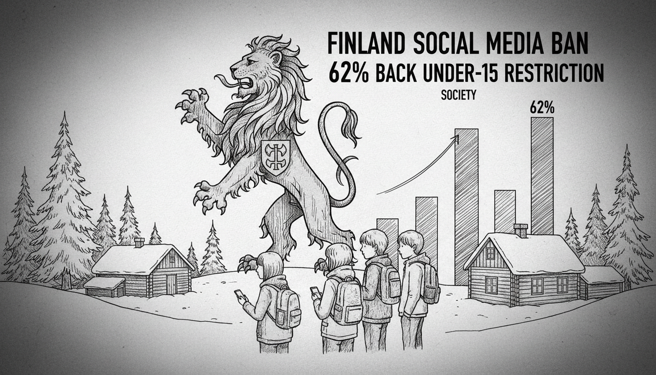 Finland Social Media Ban: 62% Back Under-15 Restriction