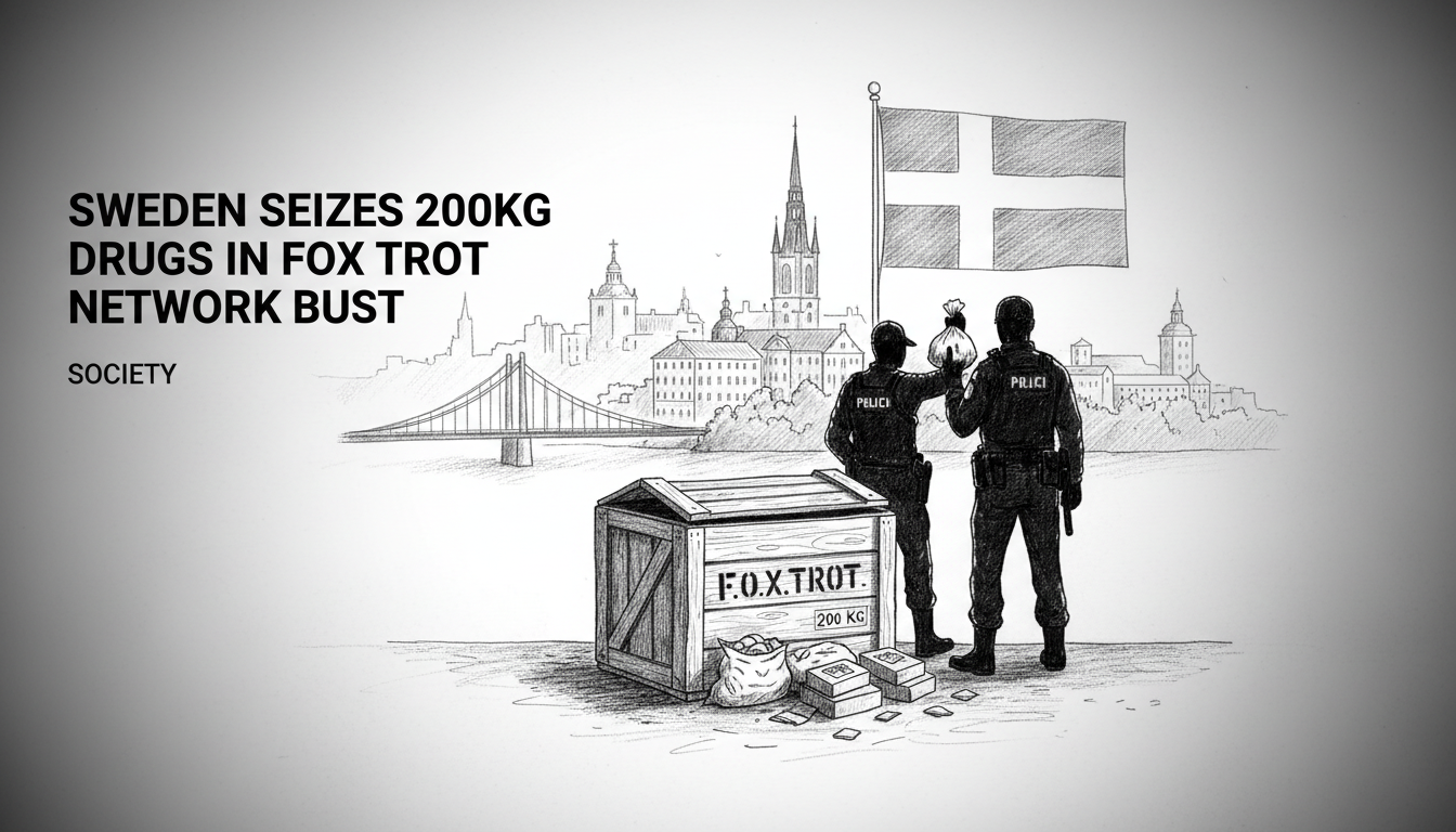 Sweden Seizes 200kg Drugs in Foxtrot Network Bust