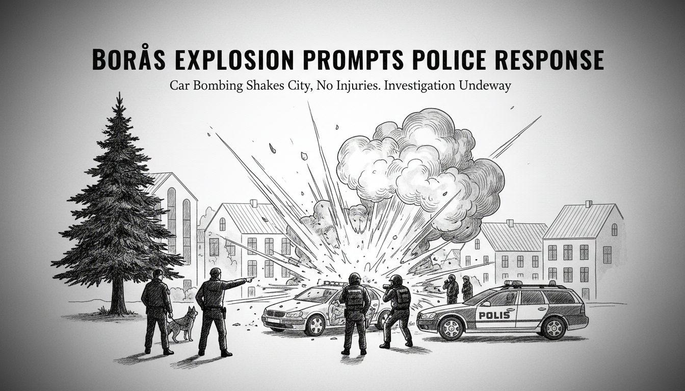 Explosion in Borås Prompts Major Police Response