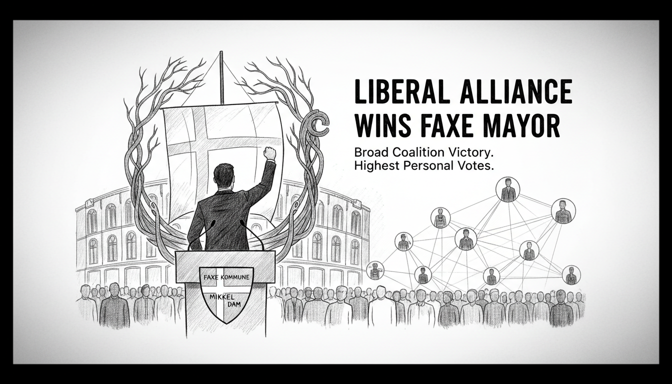 Liberal Alliance Wins First Mayor Position in Faxe Municipality