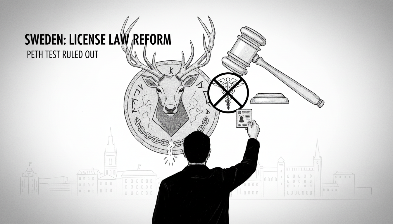 Sweden Proposes Ending License Suspensions Based on PETH Tests