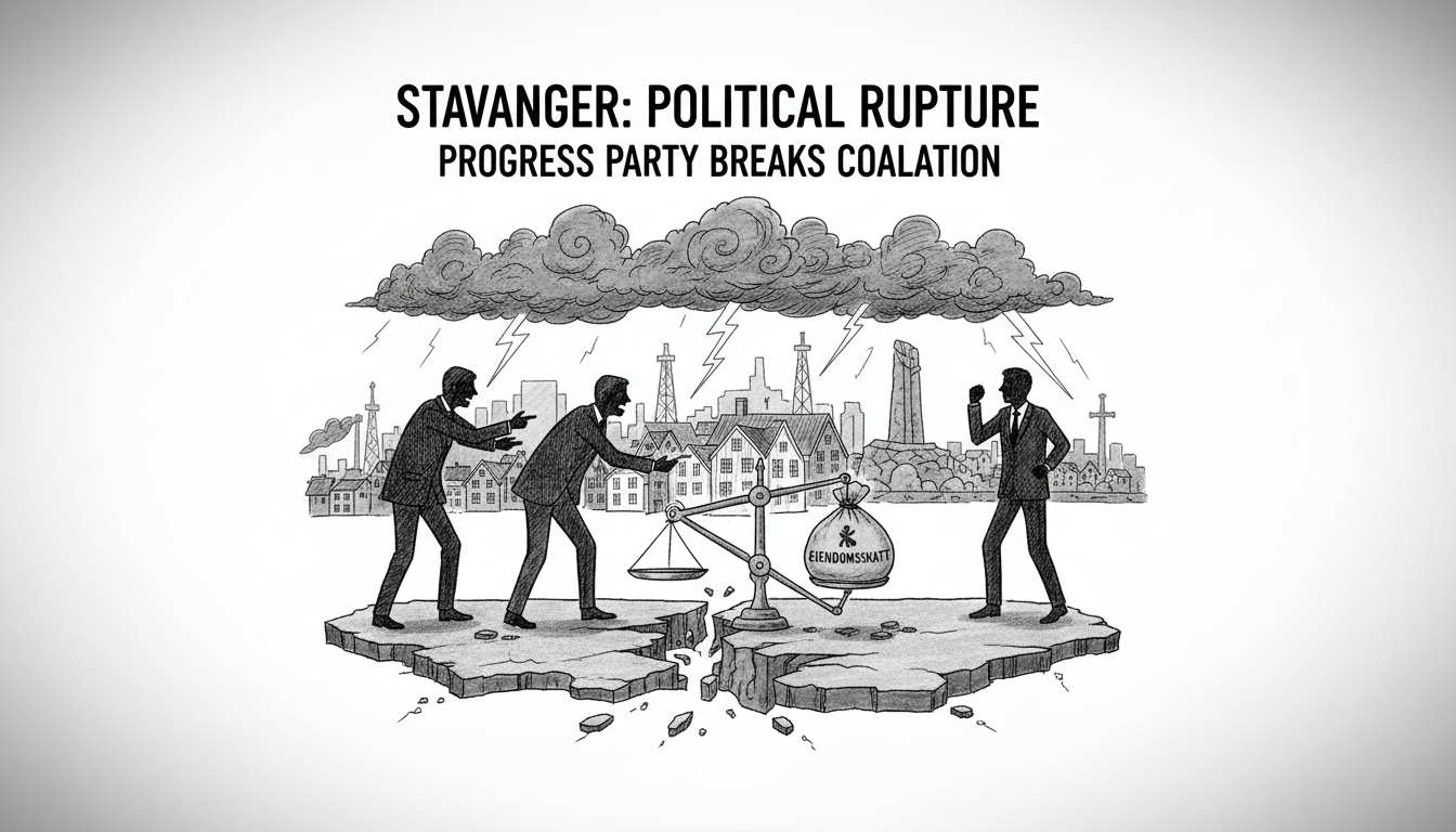 Progress Party Breaks with Conservative Coalition in Stavanger Over Property Tax