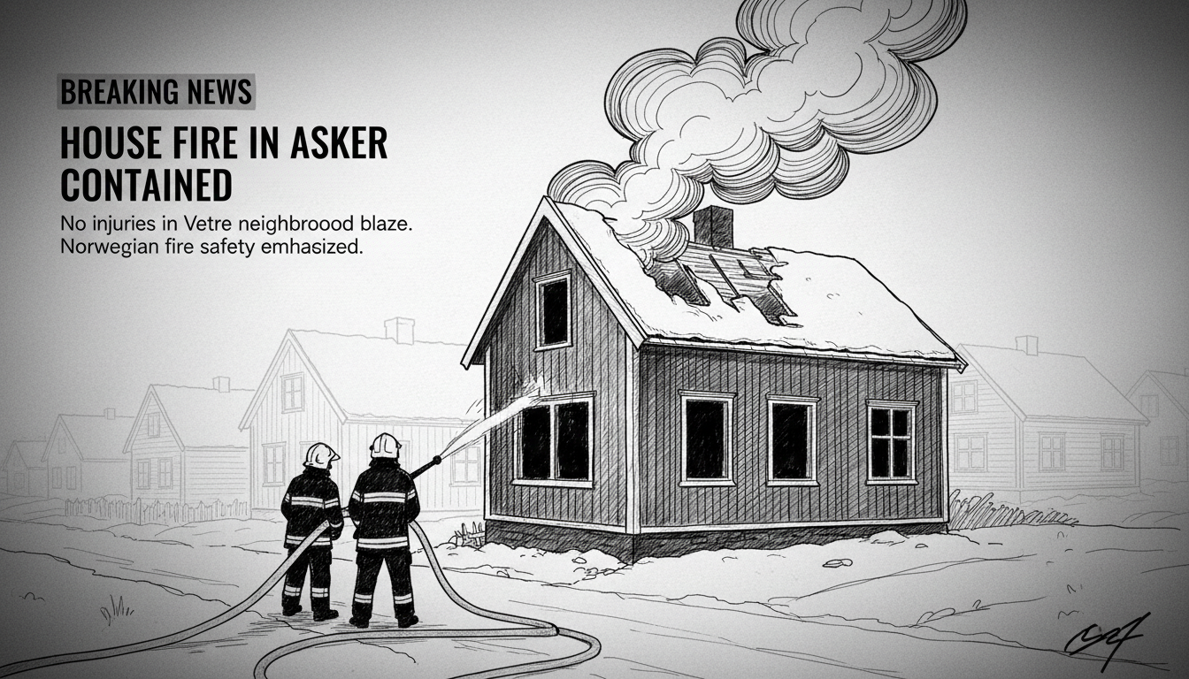 House Fire in Asker Neighborhood Contained Overnight