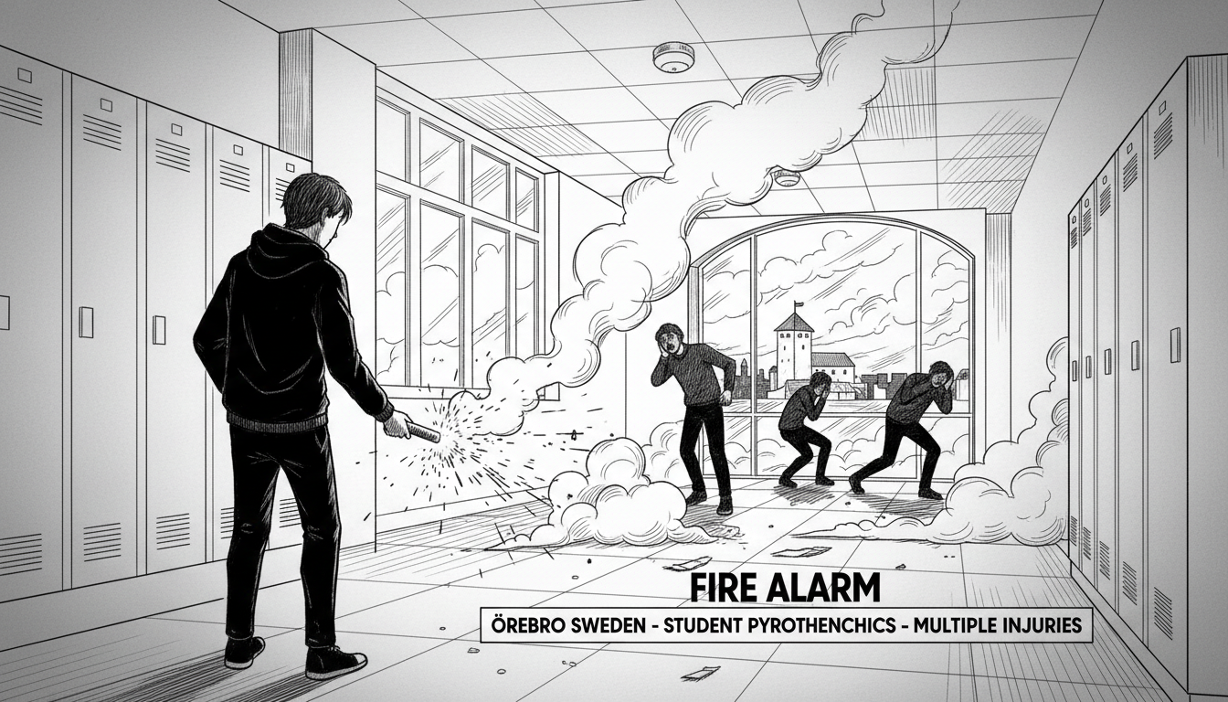 Student Suspected of Injuring Multiple People with Pyrotechnics at Swedish School