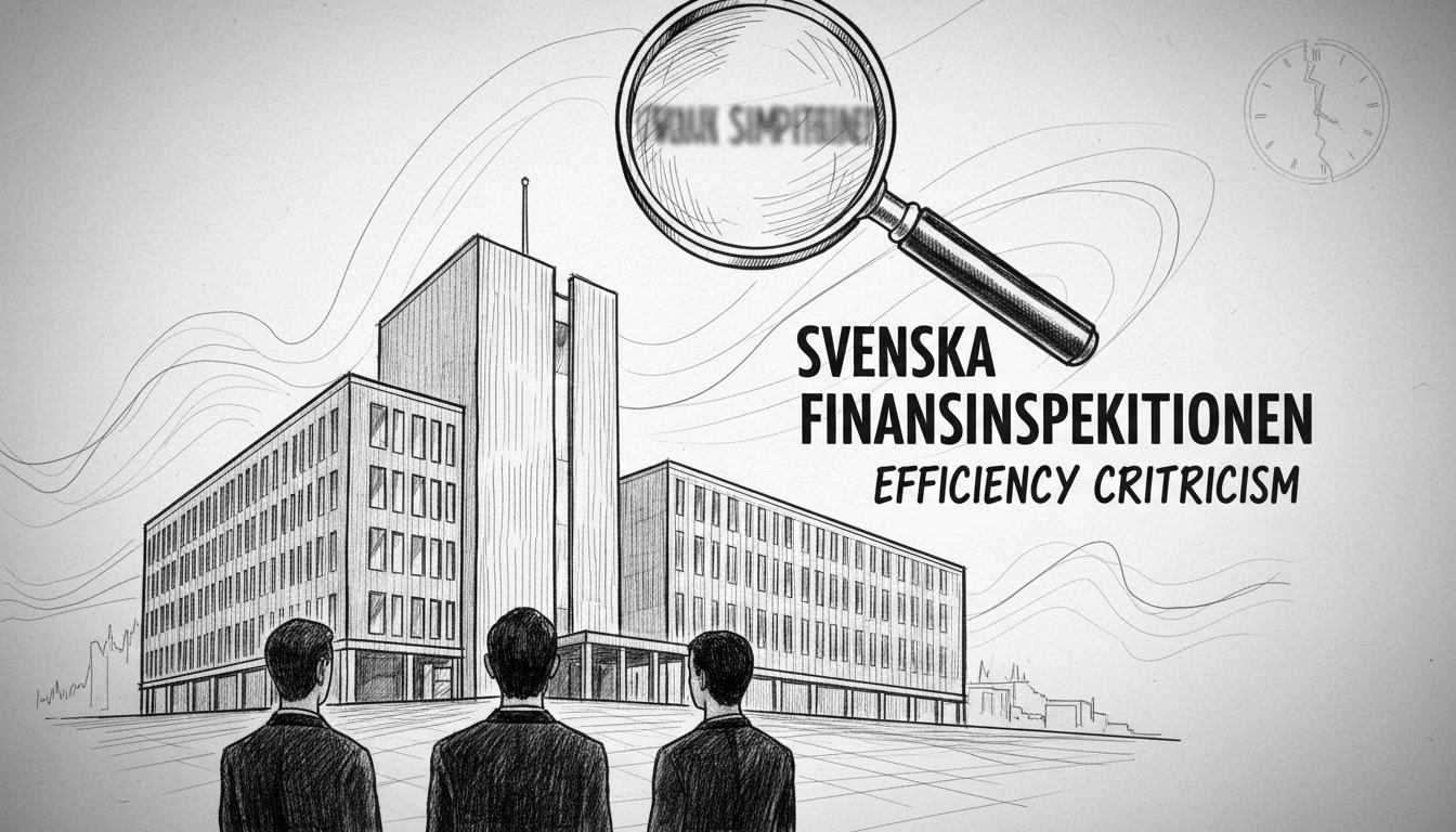 Swedish Financial Watchdog Faces Sharp Criticism Over Efficiency Problems