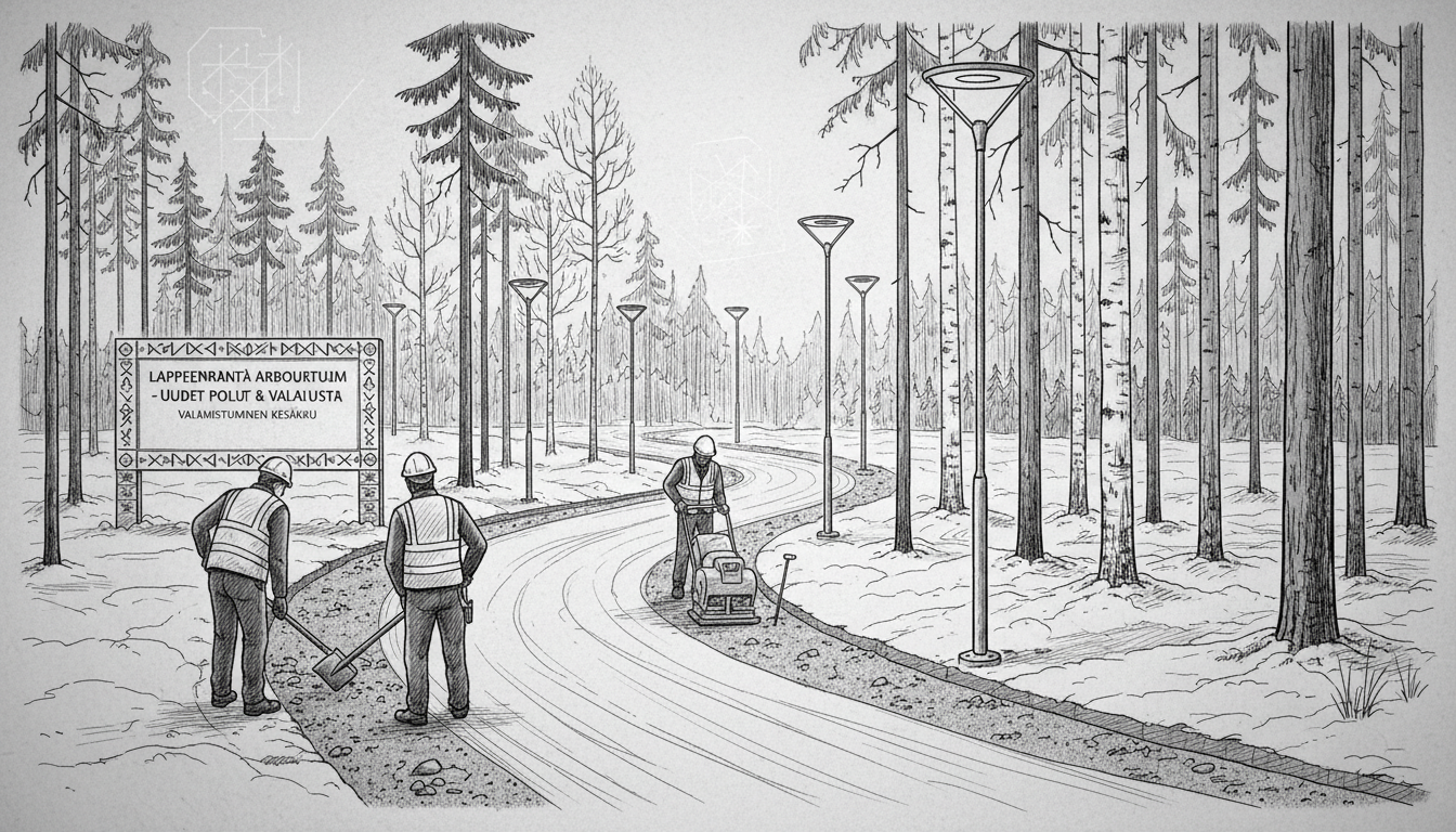 Lappeenranta Arboretum Expands Park Pathways and Lighting
