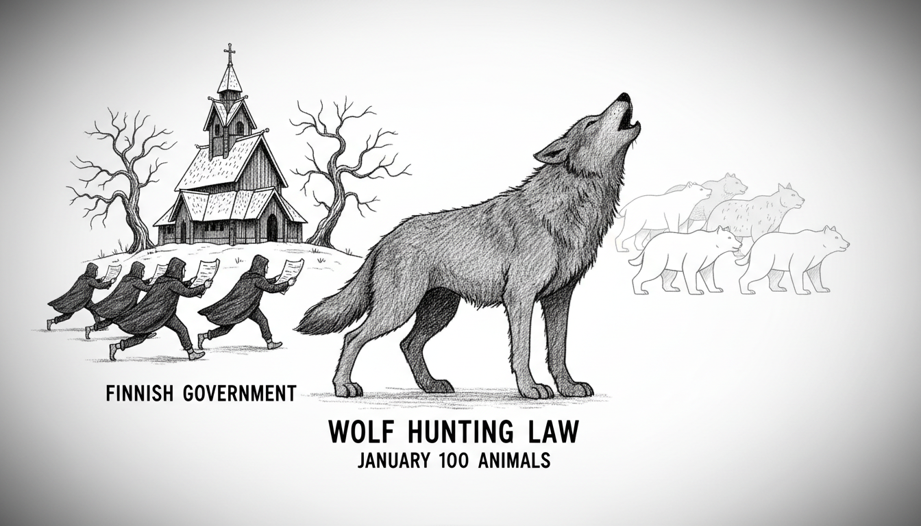 Finnish Government Rushes Controversial Wolf Hunting Law Through Parliament