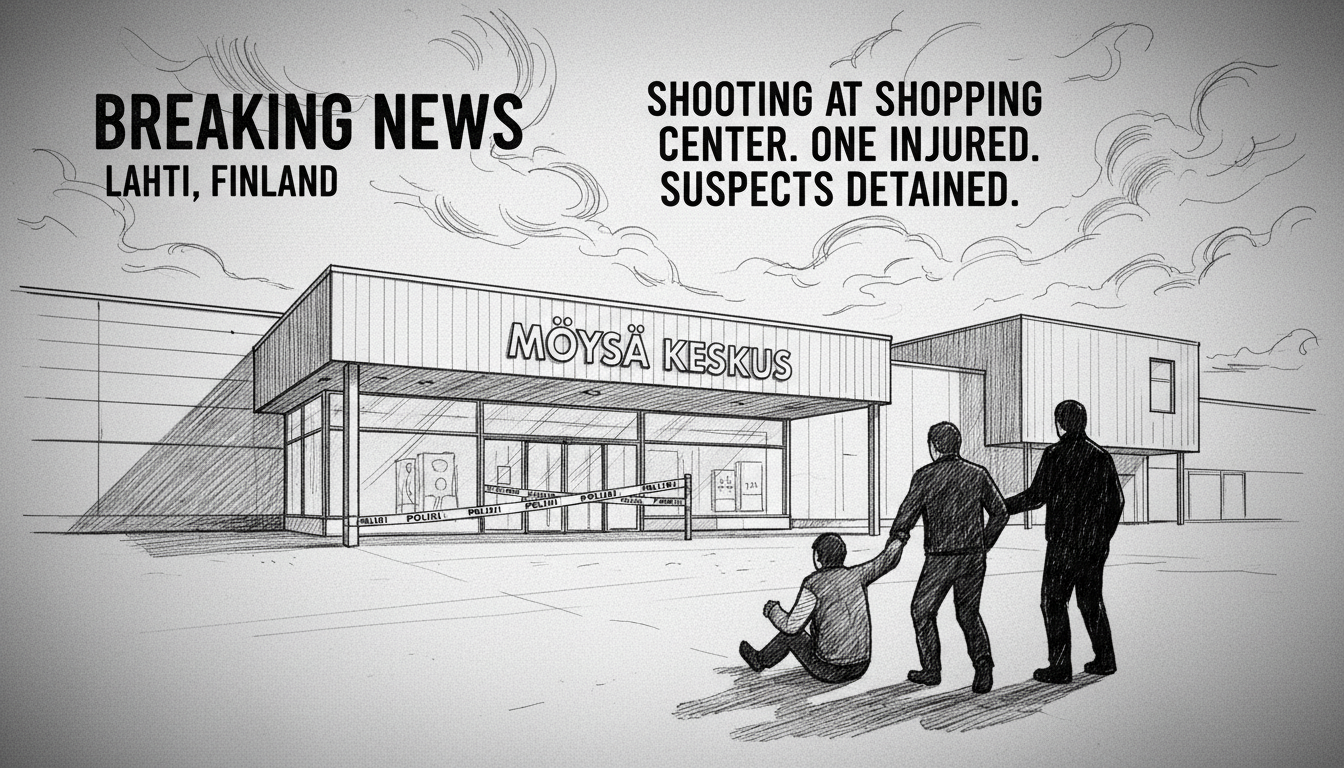 Shooting Incident at Lahti Shopping Center Leaves One Injured