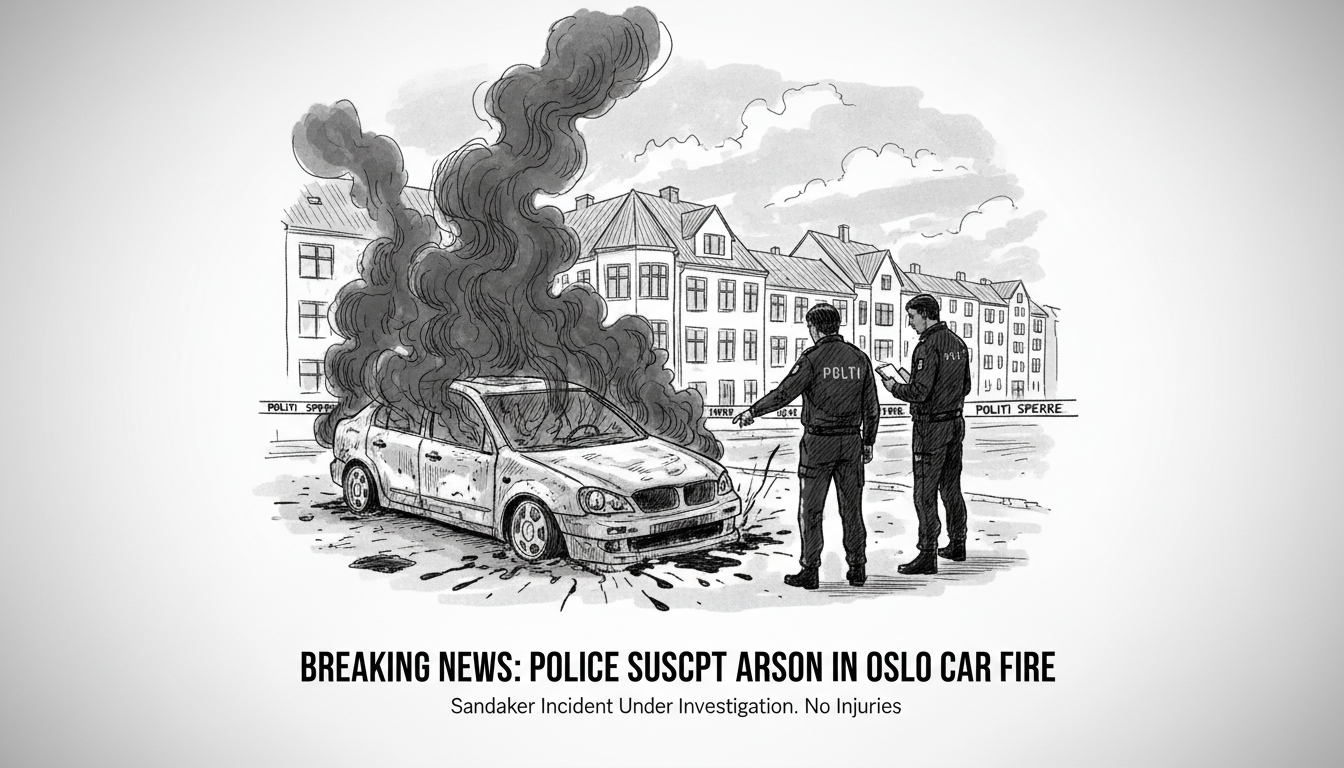 Police Suspect Arson in Oslo Car Fire Incident