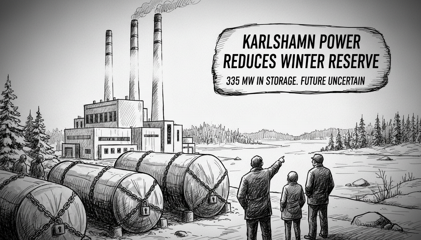 Karlshamn Power Plant Places Reserve Capacity in Long-Term Storage
