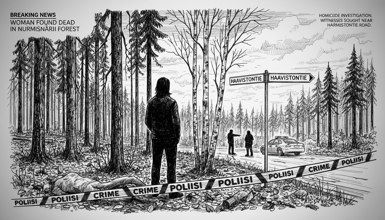 Woman Found Dead in Nurmijärvi Forest Investigated as Homicide