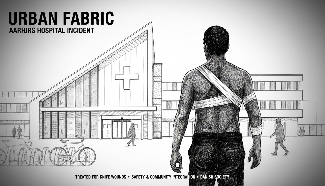 Man Treated for Knife Wounds After Self-Presenting at Aarhus Hospital