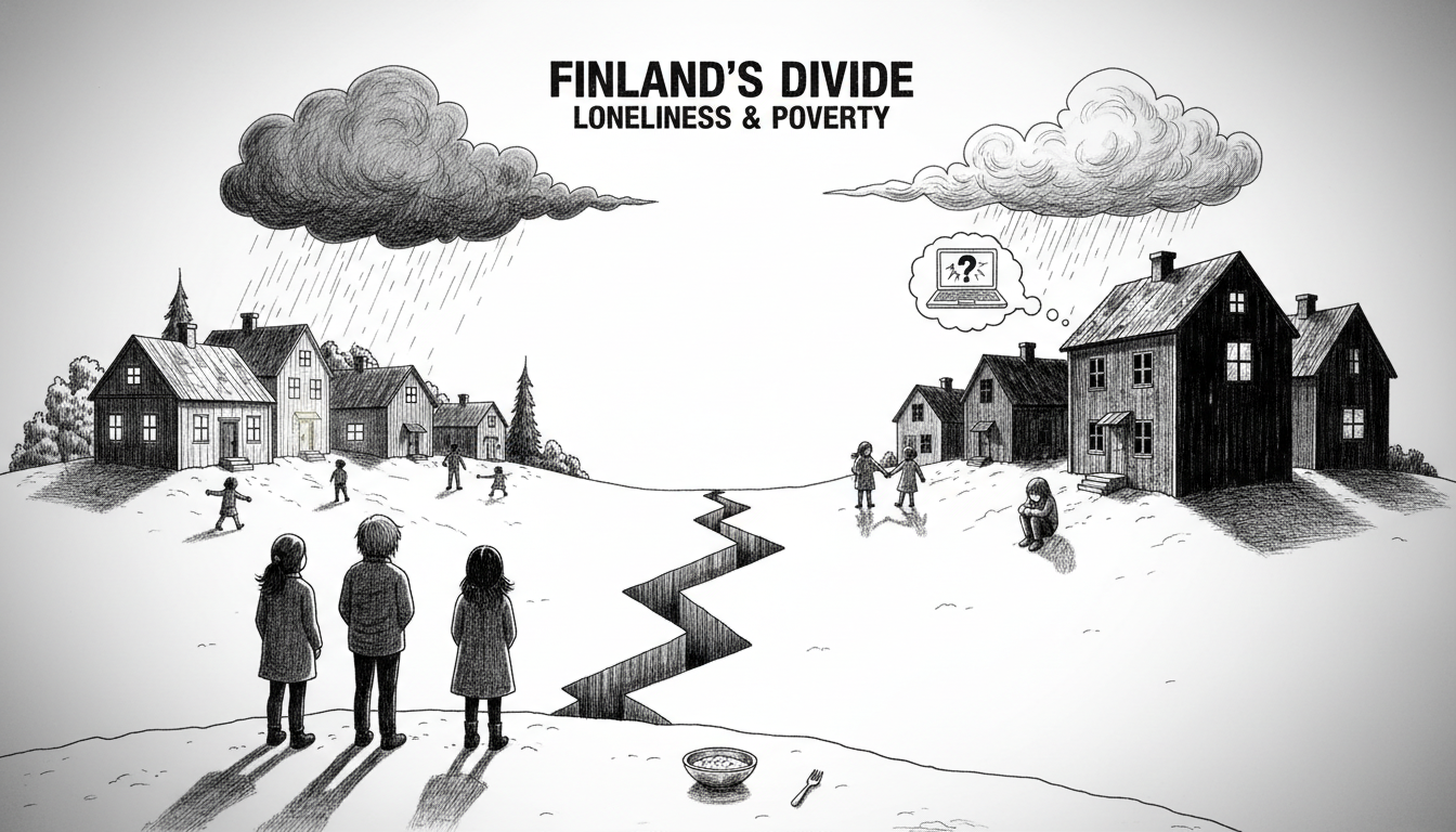 Finnish Children Face Growing Economic Divide and Loneliness