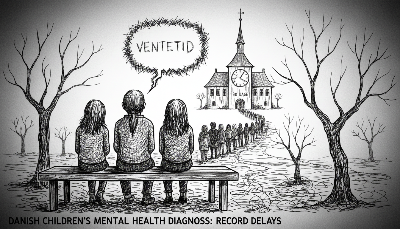 Record numbers of Danish children face mental health diagnosis delays