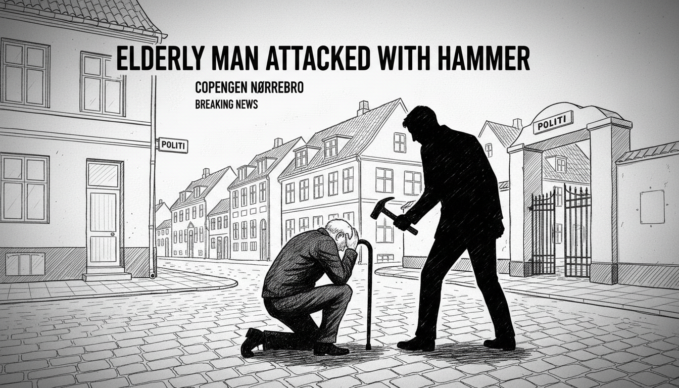Elderly man attacked with hammer in Copenhagen neighborhood