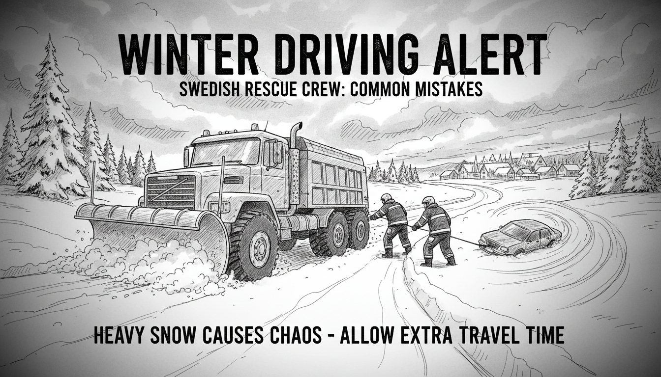 Winter Driving Alert: Swedish Rescue Crew Reveals Common Mistakes After Towing Vehicles