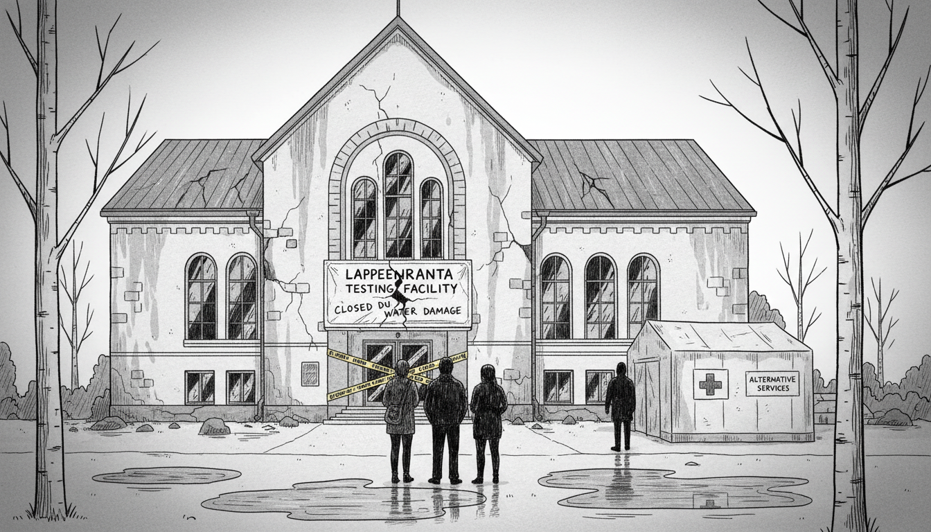 Water Damage Closes Lappeenranta Testing Facility Temporarily