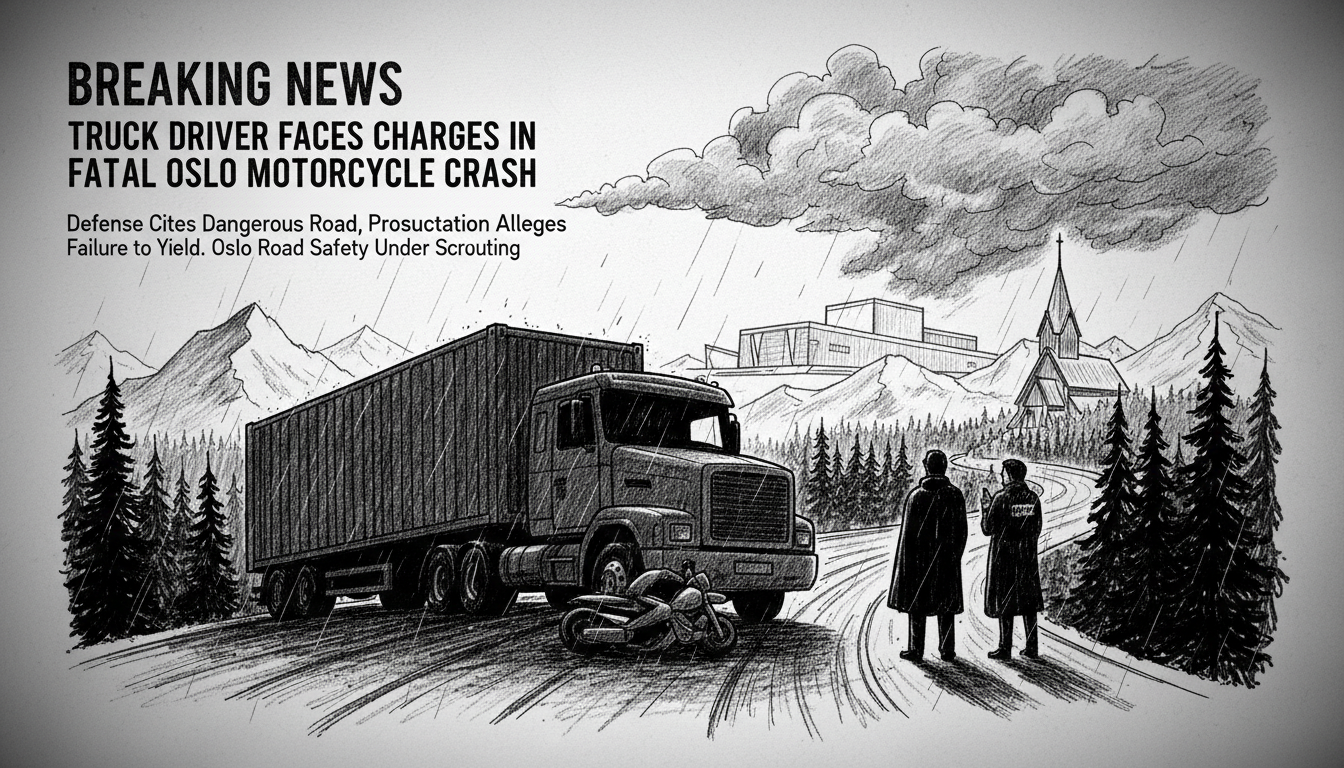 Truck Driver Faces Charges in Fatal Oslo Motorcycle Crash