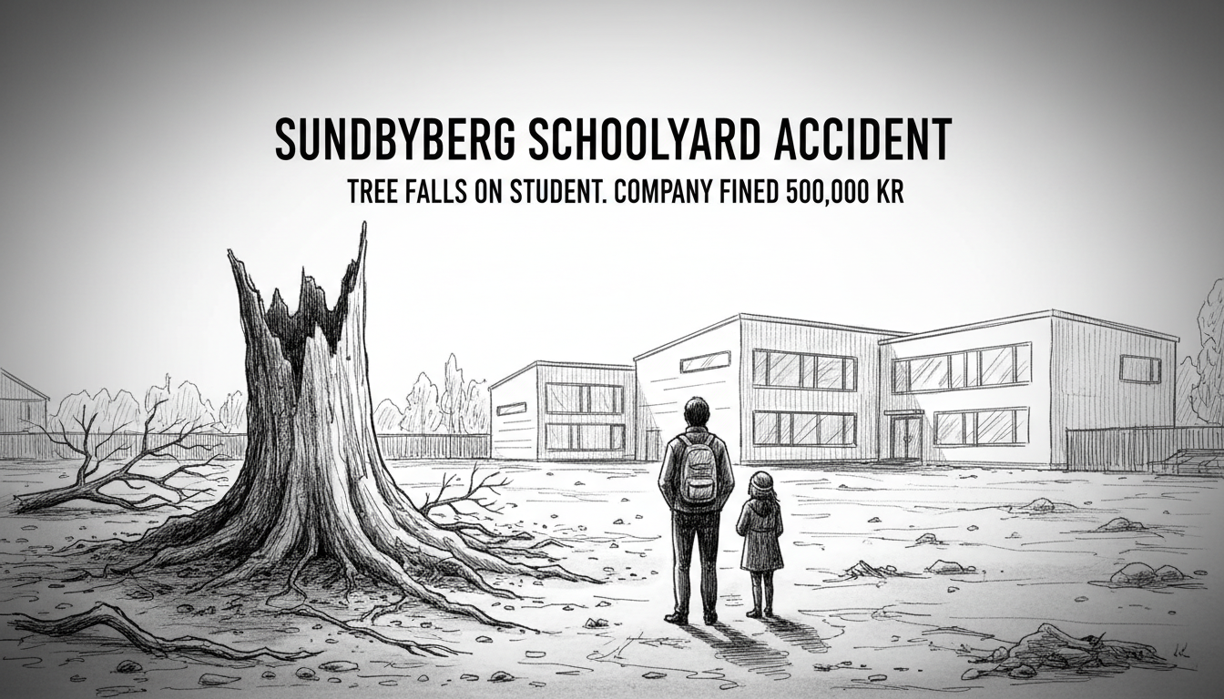 Tree Falls on Student in Sundbyberg Schoolyard - Company Fined