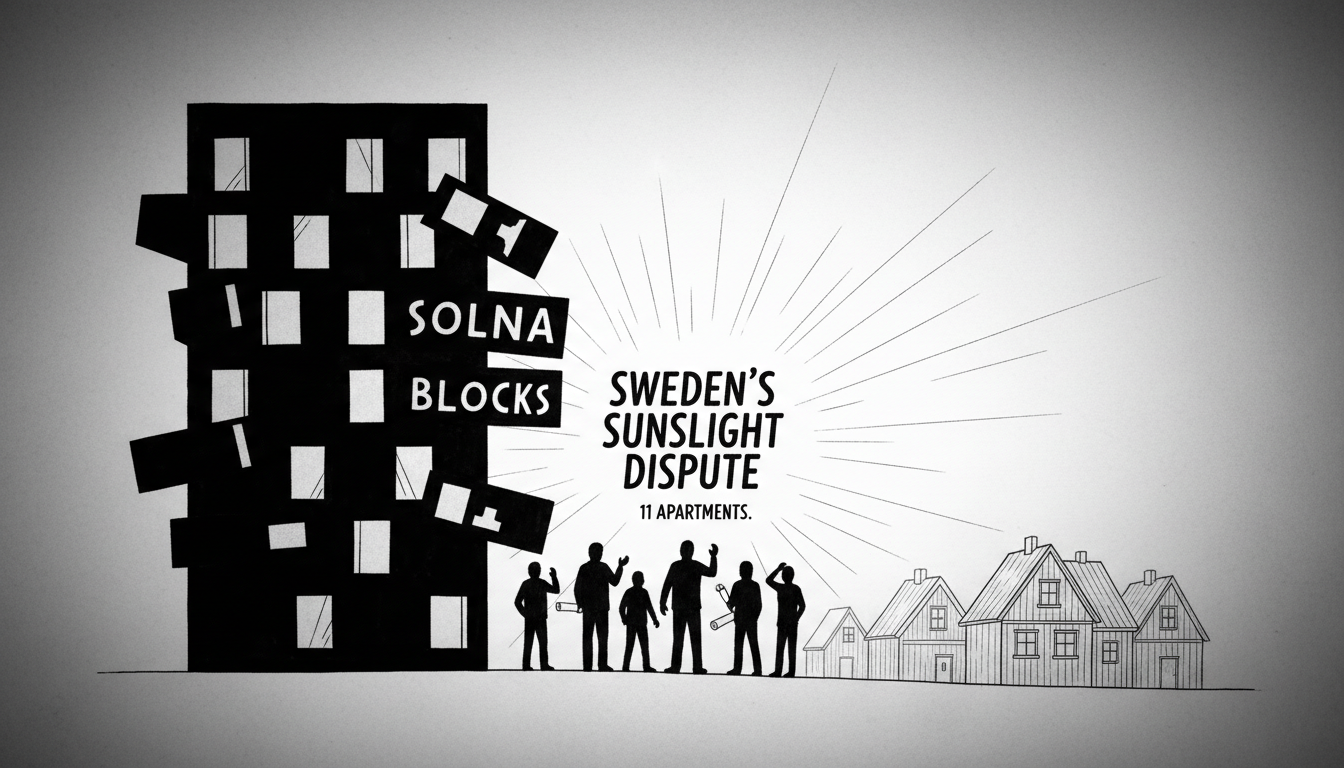 Sweden's Sunlight Dispute: Solna Blocks 11 Apartments