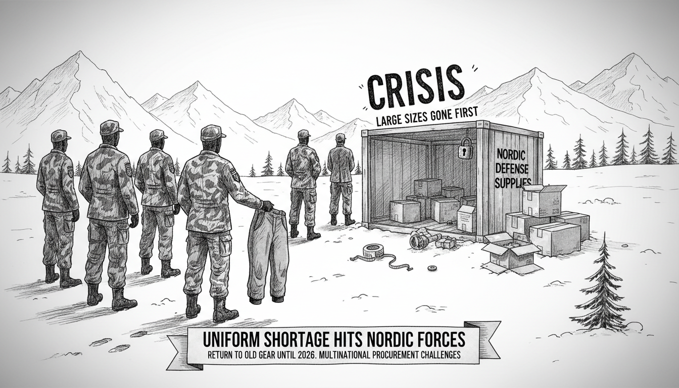 Nordic Military Uniform Crisis: Large Sizes Disappear First