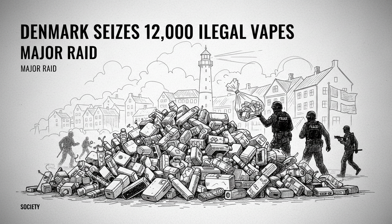 Denmark Seizes 12,000 Illegal Vapes in Major Raid