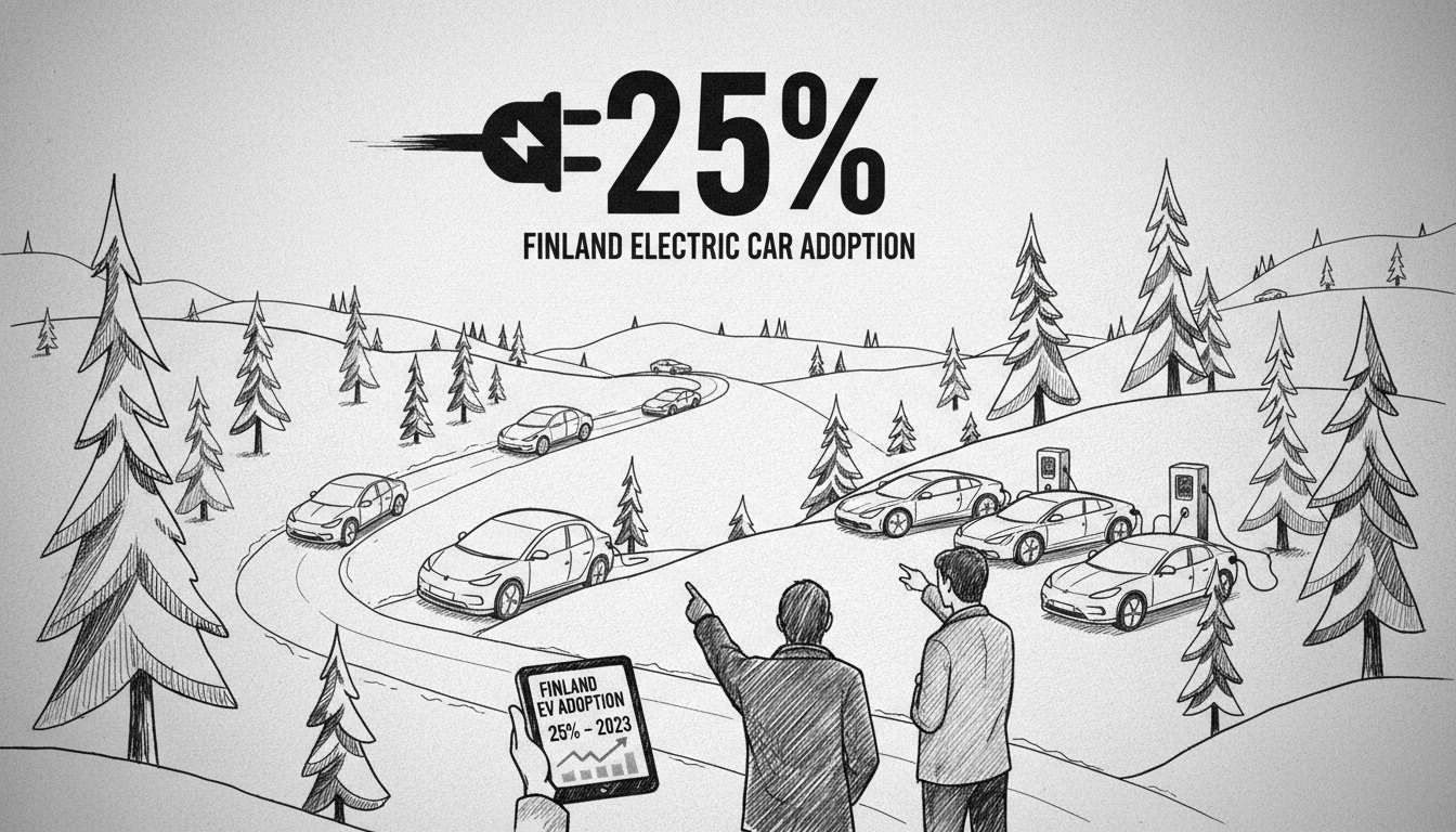 Finland Electric Car Adoption: 25% Hit in 2023