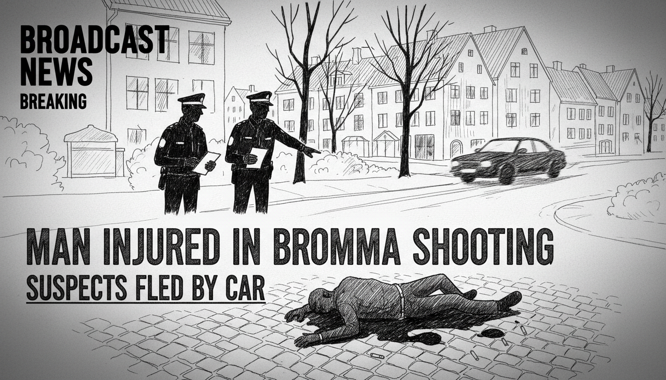 Man Injured in Bromma Shooting Incident