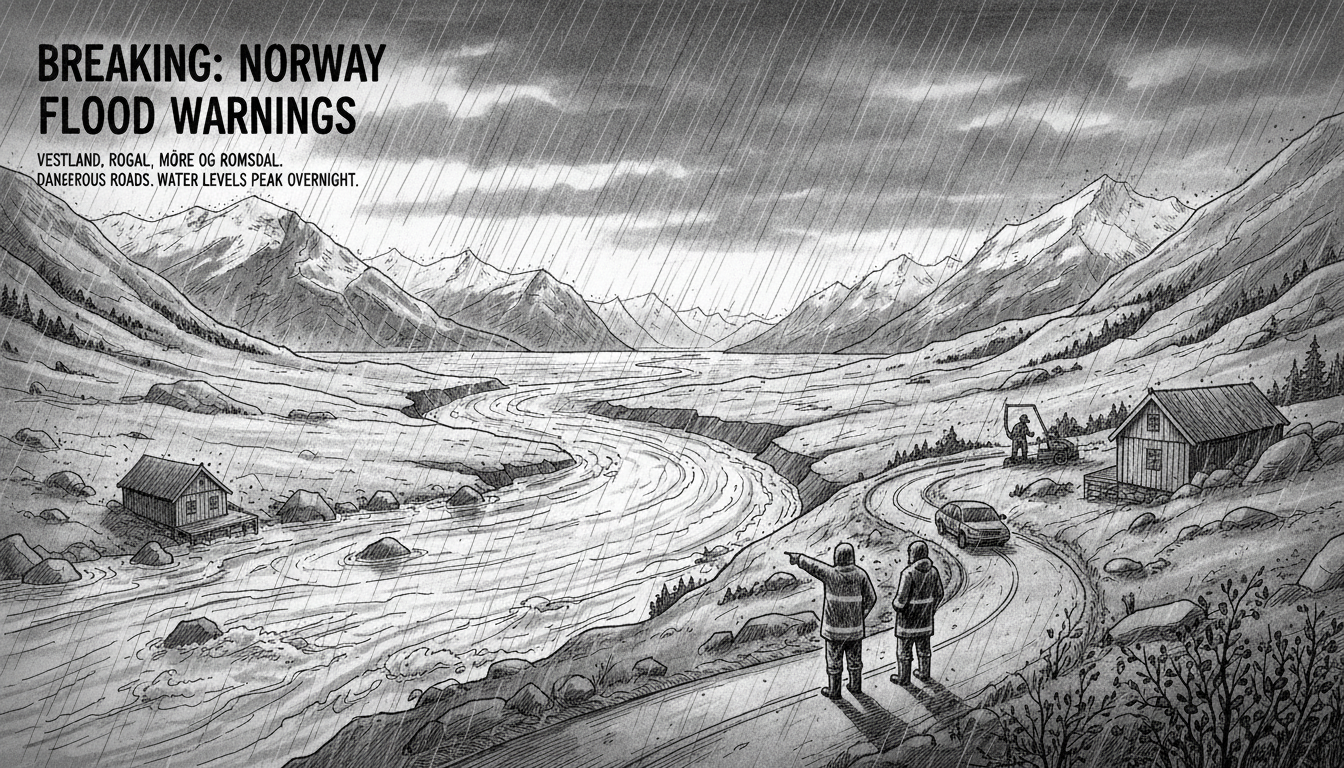 Norway Issues Flood Warnings for Western Regions