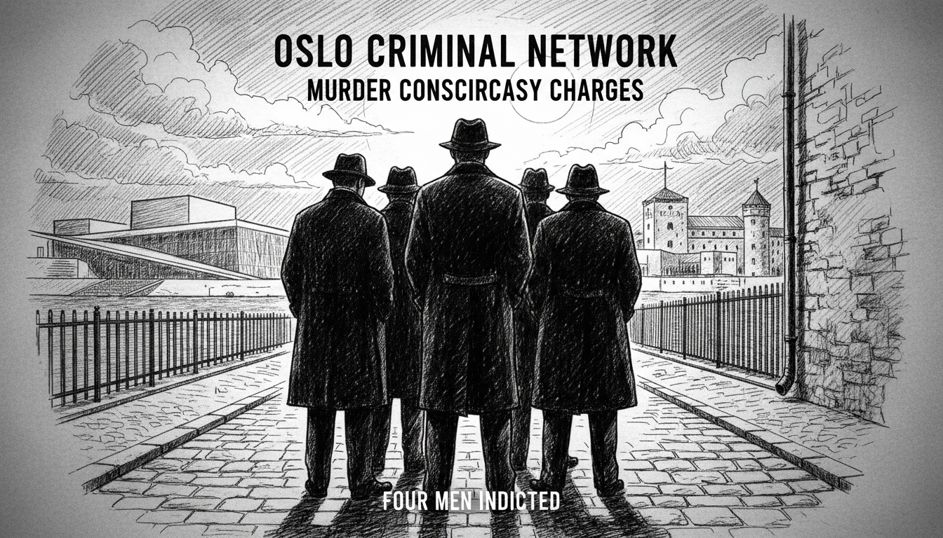 Four Men Charged with Murder Conspiracy in Oslo Criminal Network