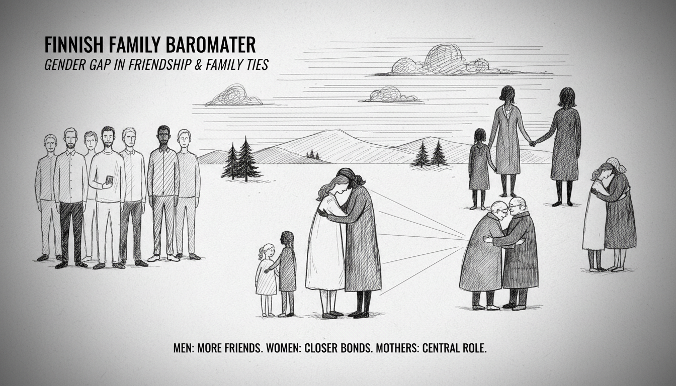Finnish Family Barometer Reveals Gender Gap in Friendship and Family Ties