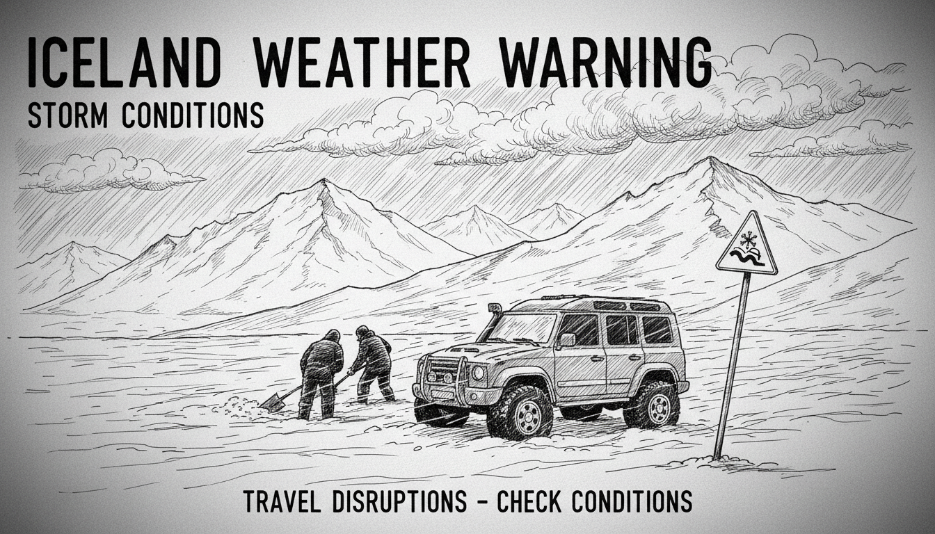 Iceland Weather Warnings Issued for Storm Conditions