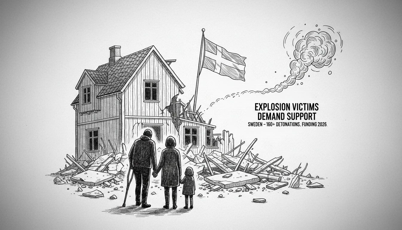 Explosion Victims Demand Better Support Systems in Sweden