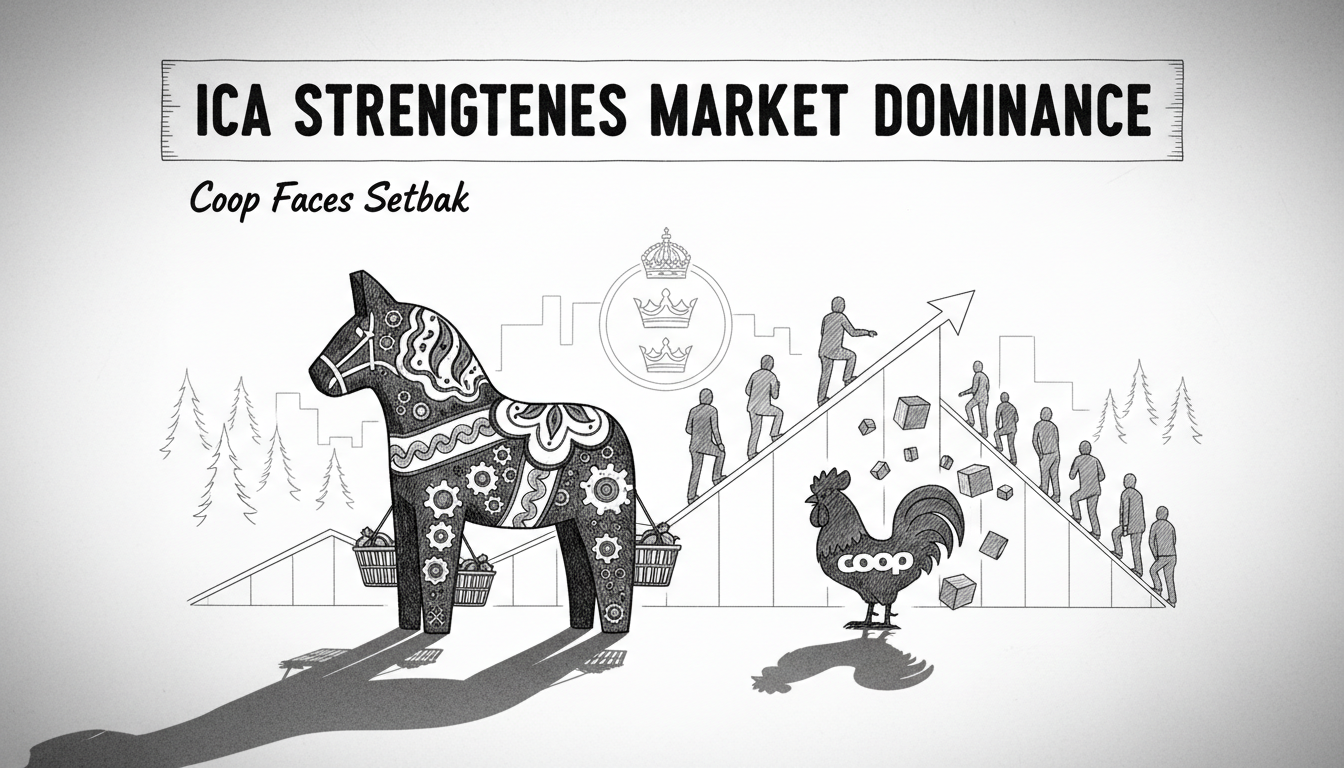 ICA Strengthens Market Dominance as Coop Faces Setback