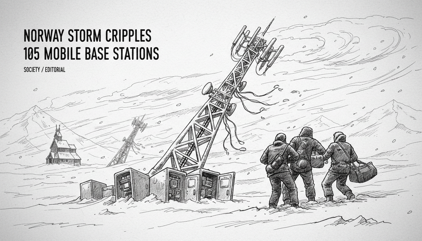 Norway Storm Cripples 105 Mobile Base Stations