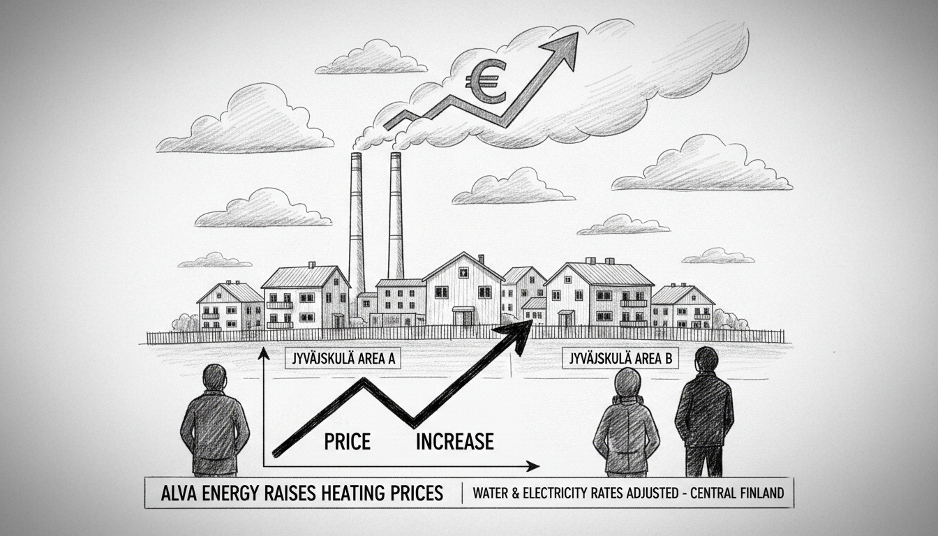 Alva Energy Raises District Heating Prices in Two Jyväskylä Areas