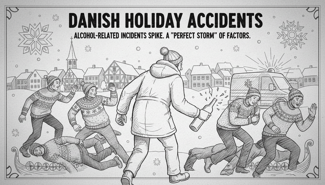 Danish Holiday Season Sees Spike in Alcohol-Related Accidents