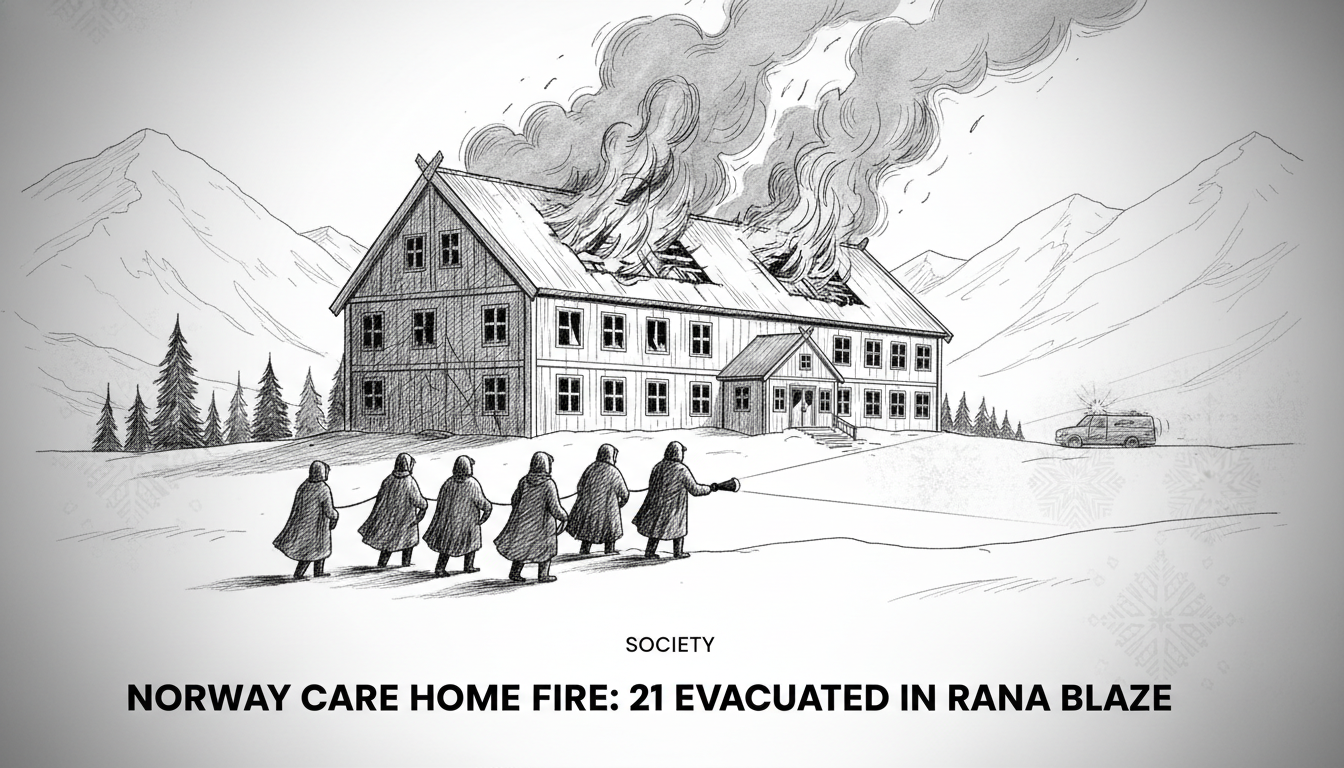 Norway Care Home Fire: 21 Evacuated in Rana Blaze