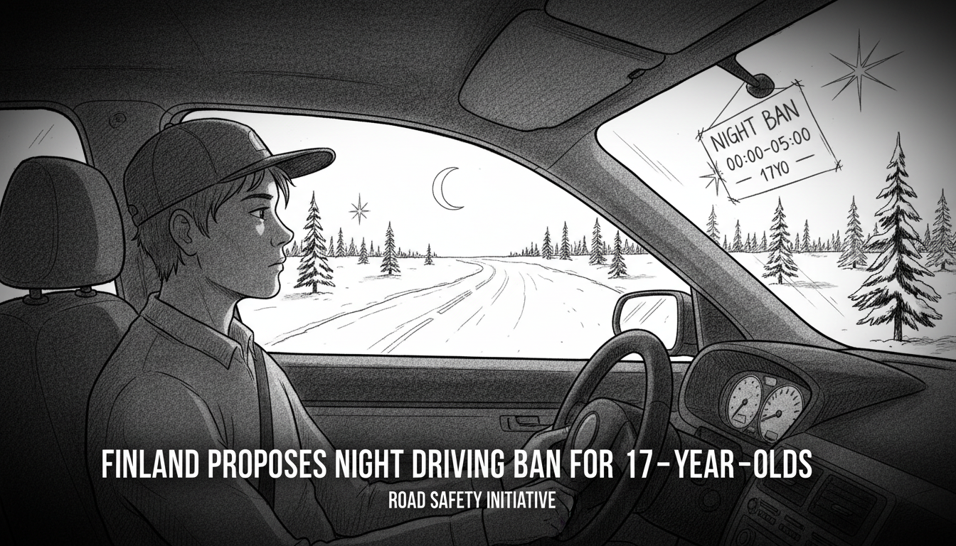 Finland Proposes Night Driving Ban for 17-Year-Old Drivers