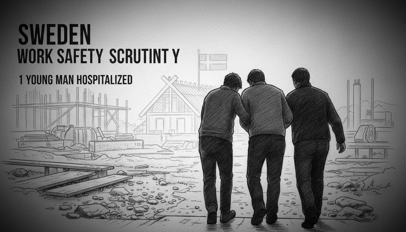 Sweden Work Safety Scrutiny: 1 Young Man Hospitalized