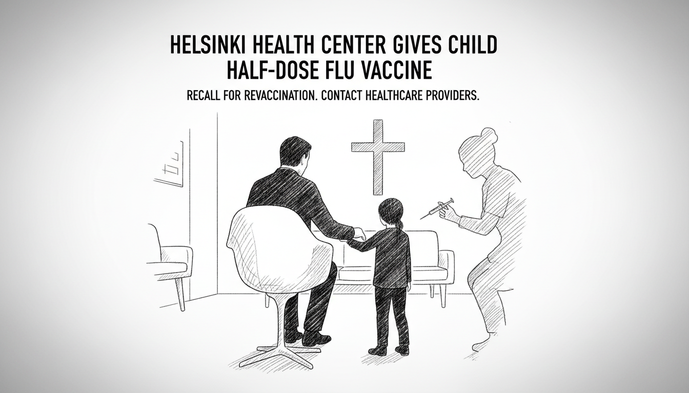 Helsinki Health Center Gives Child Half-Dose Flu Vaccine