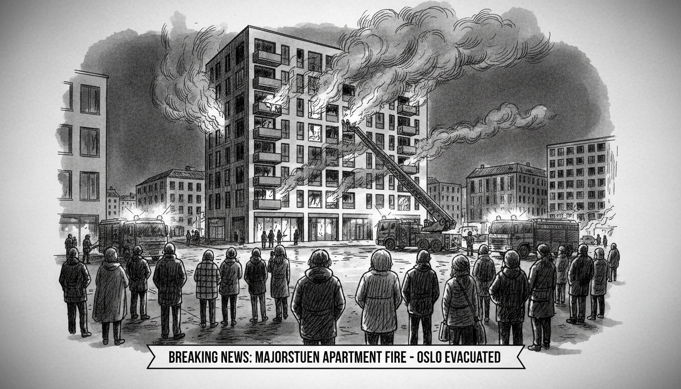 Majorstuen Apartment Fire Forces Evacuation in Oslo