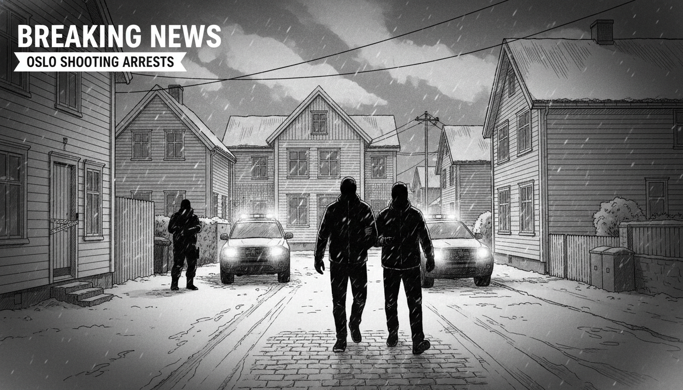 Two Men Arrested After Shooting Incident in Oslo's Høybråten District