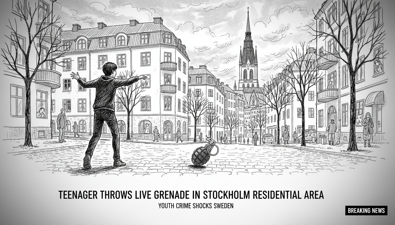Teenager Throws Live Grenade in Stockholm Residential Area