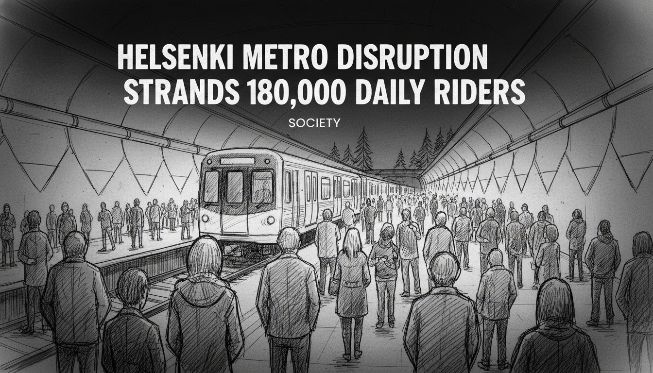 Helsinki Metro Disruption Strands 180,000 Daily Riders
